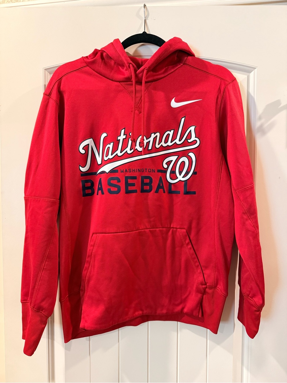 Nike Red Nationals Baseball Zip Hoodie